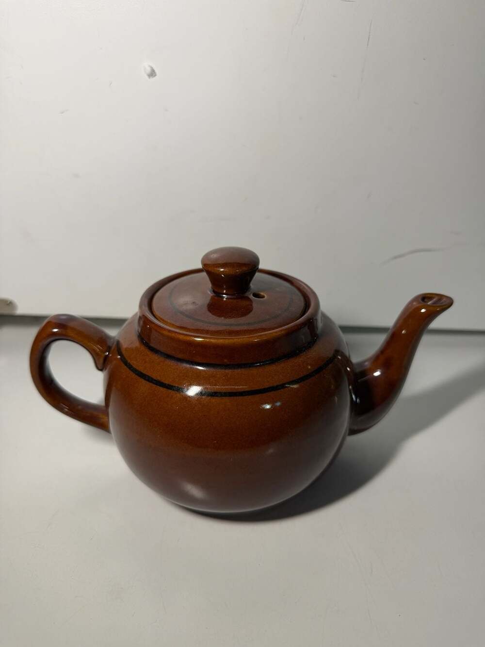 Vintage Sadler Brown Glazed Single Cup Teapot